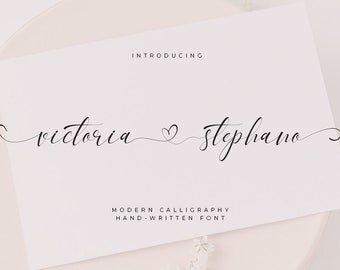 Digital font, Font download, Calligraphy font, Wedding font, Handwritten font, Feminine font, Cricut, Script Font, Modern font,otp font #089