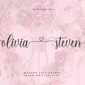 Font download, Calligraphy font, Feminine font, Cricut font, Digital font, Script Font, Handwritten font, Wedding font, Modern font #039