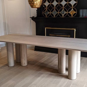 Column Leg Rectangular Dining Table