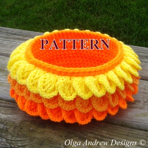 Decorative basket crochet PATTERN crochet basket pattern crochet pattern basket crochet home decor crochet pattern PDF OlgaAndrewDesigns102