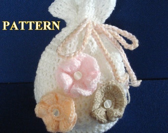 Gift bag crochet pattern, crochet gift bag pattern, pattern gift bag, crochet pouch pattern, pouch crochet pattern PDF OlgaAndrewDesigns007