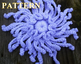 Chrysanthemum crochet pattern, crochet Chrysanthemum pattern, layered flower crochet pattern, crochet flower pattern by OlgaAndrewDesigns073