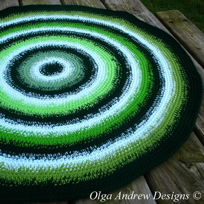 Easy Crochet Round Rug Pattern, Crochet Rug Tutorial, Crochet Rug