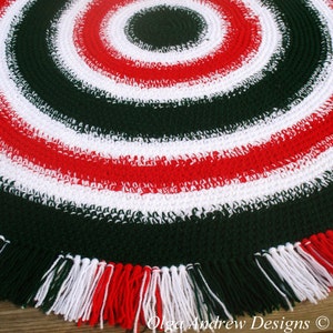 Christmas rug crochet pattern, christmas rug pattern, crochet christmas rug pattern, pattern christmas rug, rug pattern OlgaAndrewDesigns058 image 3