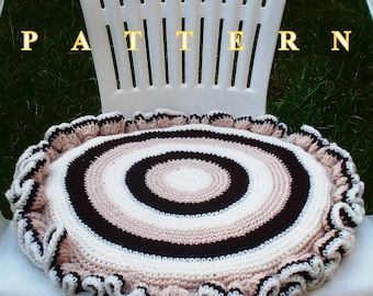 Chair seat cushion crochet pattern, crochet seat cushion pattern, crochet cushion pattern, cushion crochet pattern by OlgaAndrewDesigns044