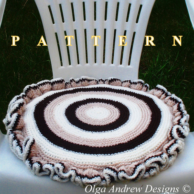Chair Seat Cushion Crochet Pattern, Crochet Seat Cushion Pattern, Crochet Cushion Pattern