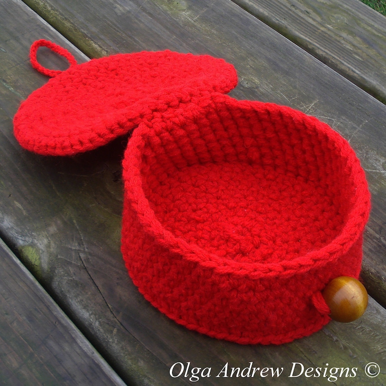 Crochet Basket With Lid PATTERN Basket Crochet Pattern Basket Etsy UK