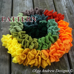 Crochet scarf pattern, scarf crochet pattern, women scarves crochet patterns, women scarf crochet pattern, scarf PDF by OlgaAndrewDesigns107