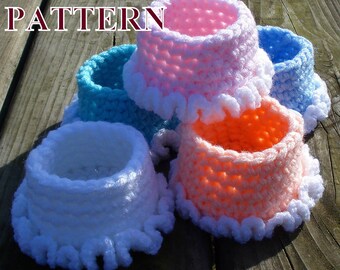 Mini basket crochet PATTERN small basket crochet pattern basket storage jewelry basket jewelry storage crochet pattern OlgaAndrewDesigns106