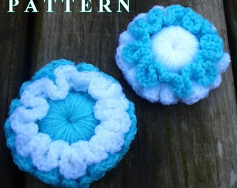 Layered flower brooch crochet pattern, crochet layered flower pattern, 3d flowers crochet pattern, 3d crochet flowers OlgaAndrewDesigns059