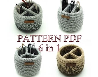 Glasses holder crochet pattern 6 in 1, eyeglass holder stand easy crochet pattern, crochet glasses holder pattern PDF, OlgaAndrewDesigns116E