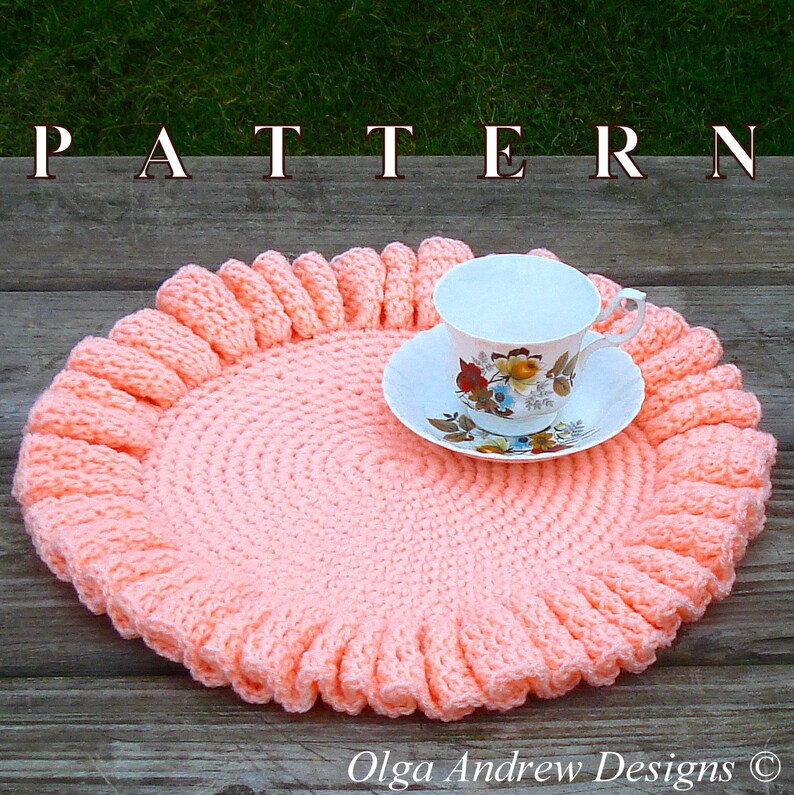 Ruffle Doily Crochet Pattern, Crochet Doily Pattern, Doily Crochet ...