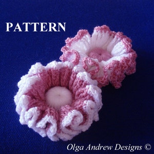 Big crochet flower pattern, large flower crochet pattern, 3d flower applique crochet pattern, crochet flowers patterns OlgaAndrewDesigns017