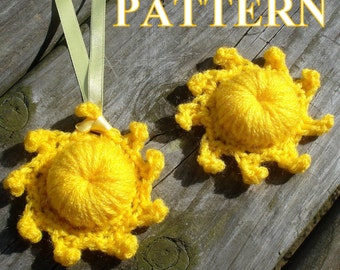 Pendant crochet pattern sun crochet pattern jewelry crochet necklace pattern crochet flower brooch crochet pattern OlgaAndrewDesigns070