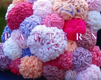 Coral reef crochet pattern, coral reef cushion pattern, crochet coral reef pattern, crochet corals patterns, corals PDF OlgaAndrewDesigns035
