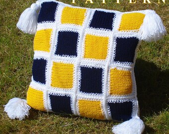 Patchwork Kissen Häkel- und Strickmuster, Patchwork Strickanleitung, Patchwork Häkelanleitung, Patchwork Kissen Muster OlgaAndrewDesigns006