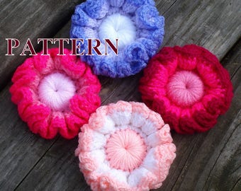 3d flower brooch crochet pattern, crochet flower brooch pattern, 3d flowers crochet patterns, flower crochet pattern by OlgaAndrewDesigns024