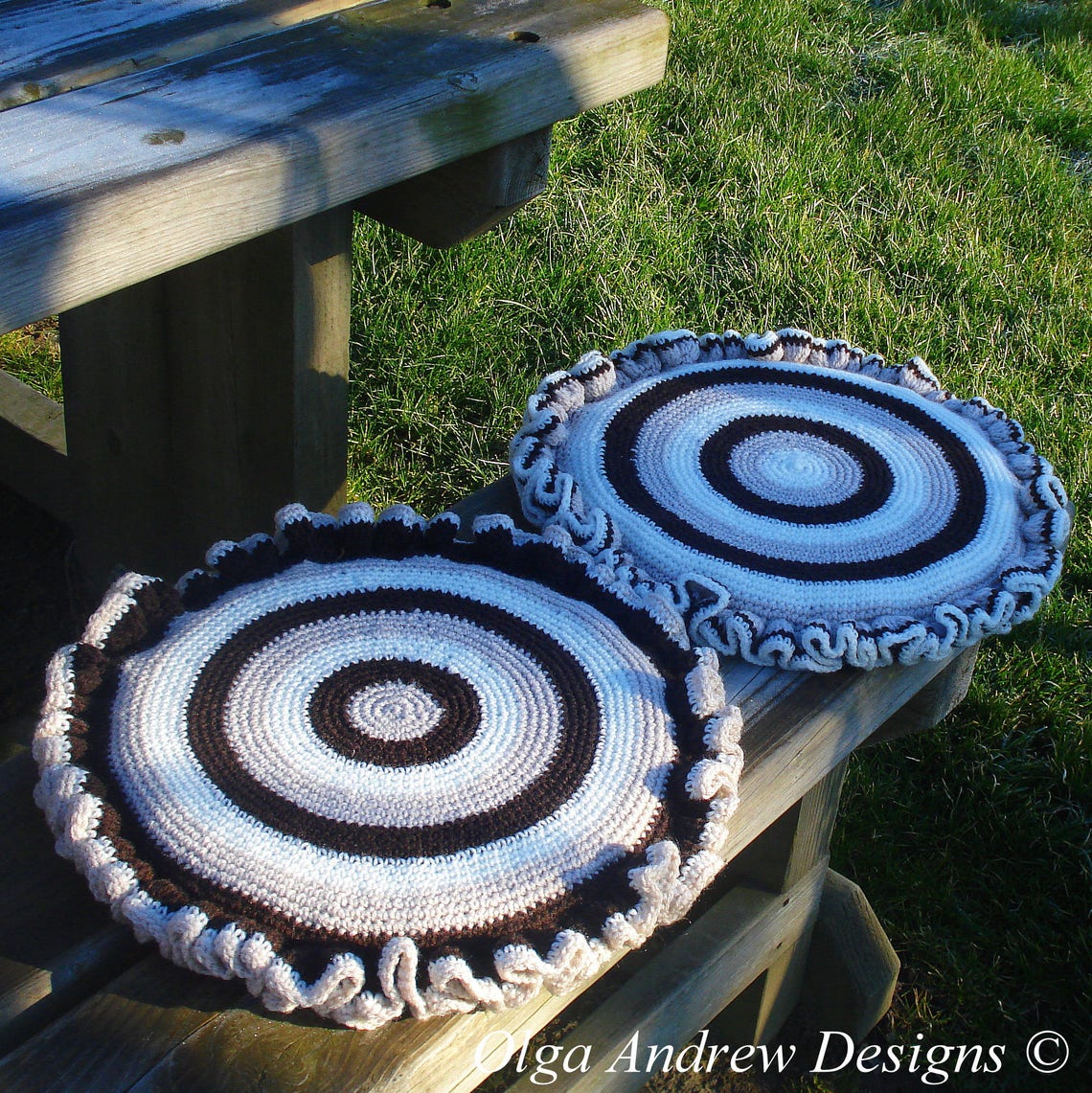 Chair Seat Cushion Crochet Pattern, Crochet Seat Cushion Pattern