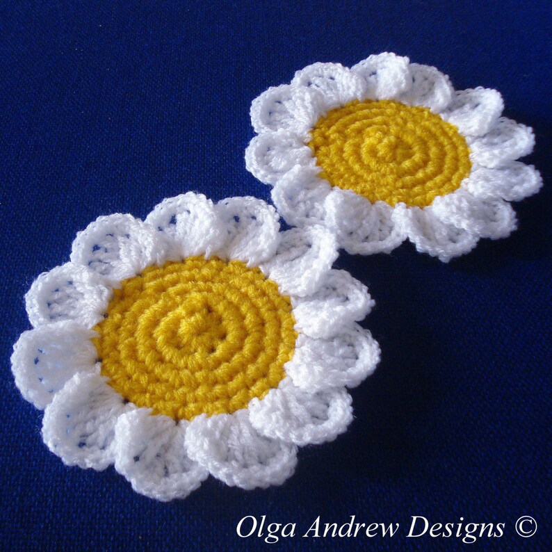 Daisy Crochet Pattern, Crochet Daisy Pattern, Doily Crochet Pattern, Crochet Coasters Patterns