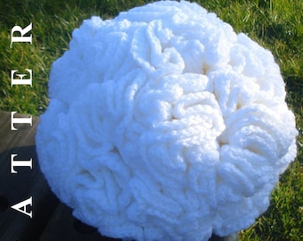 Large ball crochet pattern, crochet ball pattern, hyperbolic crochet pattern, crochet hyperbolic ball, crochet snowball OlgaAndrewDesigns039