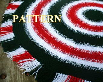 Christmas rug crochet pattern, christmas rug pattern, crochet christmas rug pattern, pattern christmas rug, rug pattern OlgaAndrewDesigns058