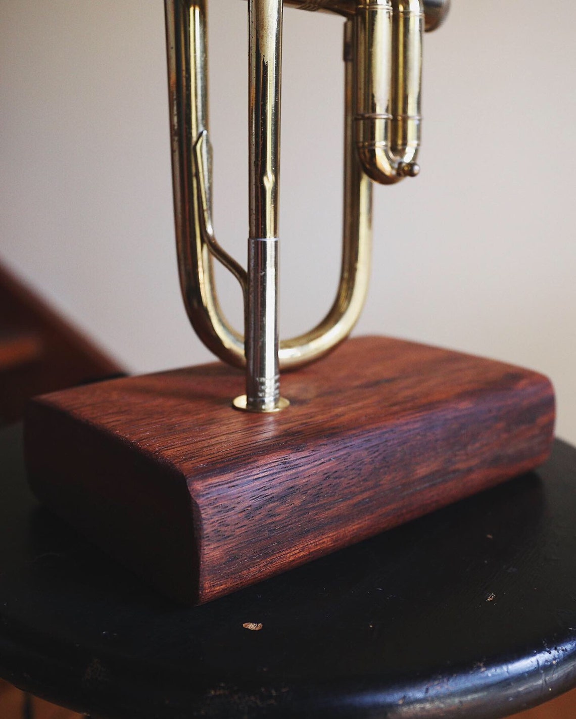 Vintage Brass Trumpet Lamp Etsy