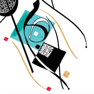 Modern Persian Artwork - the Guest House by Rumi Persian Poetry - Farsi ...