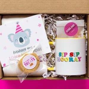 Glücklicher Kuchen-Tag | Geburtstagsgeschenk für beste Freundin | Benutzerdefinierte Geburtstagsgeschenkbox für Sie | Senden Sie ein Geschenk