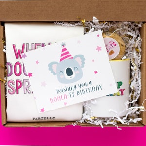 Ich wünsche Ihnen einen Koala-Ty Geburtstag | Geburtstagsgeschenk für beste Freundin | Benutzerdefinierte Geburtstagsgeschenkbox für Sie | Senden Sie ein Geschenk