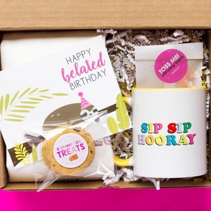 Joyeuse fête du gâteau | Cadeau d'anniversaire pour meilleur ami | Coffret cadeau d'anniversaire personnalisé pour elle | Envoyer un cadeau