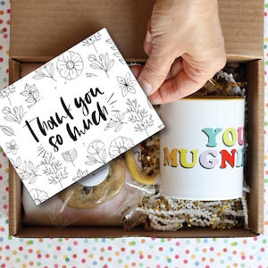 Cadeau de remerciement client | Cadeau de remerciement pour le patron | Cadeau baby-sitter | Panier d'appréciation pour les infirmières
