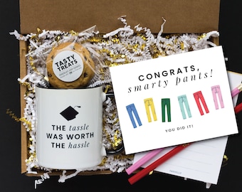 Graduation Gift Box: Mug, Notepad, Pencils & Grad-fetti