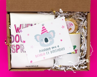 Koala-Ty Birthday Gift Box: Tote, Mug, Socks & Treats