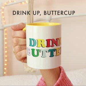 Drink Up, Buttercup Mug | Cheer Up Gift Box | Sunshine Gift | Send a Hug