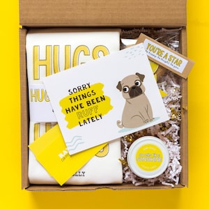Coffret cadeau réconfort. Je pense à vous cadeau. Cadeau d'encouragement pour elle. Cadeau pour un ami. Cadeau meilleur ami. Cadeau édifiant. Boîte de soleil.