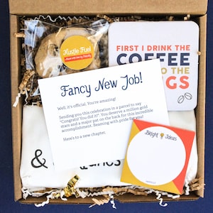 Cadeau nieuwe baan voor werknemer | Zakelijke geschenkdoos | Geschenkdoos promotie | Gefeliciteerd met je nieuwe baan