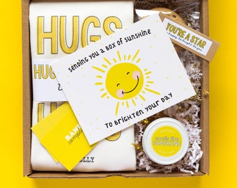 Sunshine Gift Box | Cheer Up Gift | College Care Package | Sympathy Gift Basket | Thinking of You Gift