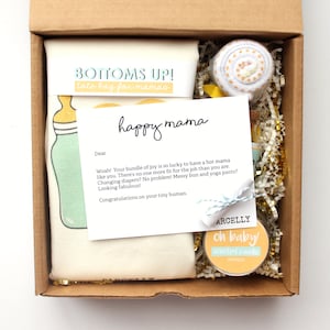 Baby Shower Gift Box | New Parent Gift Basket | Personalized New Mom Care Package | Neutral Baby Gift Box