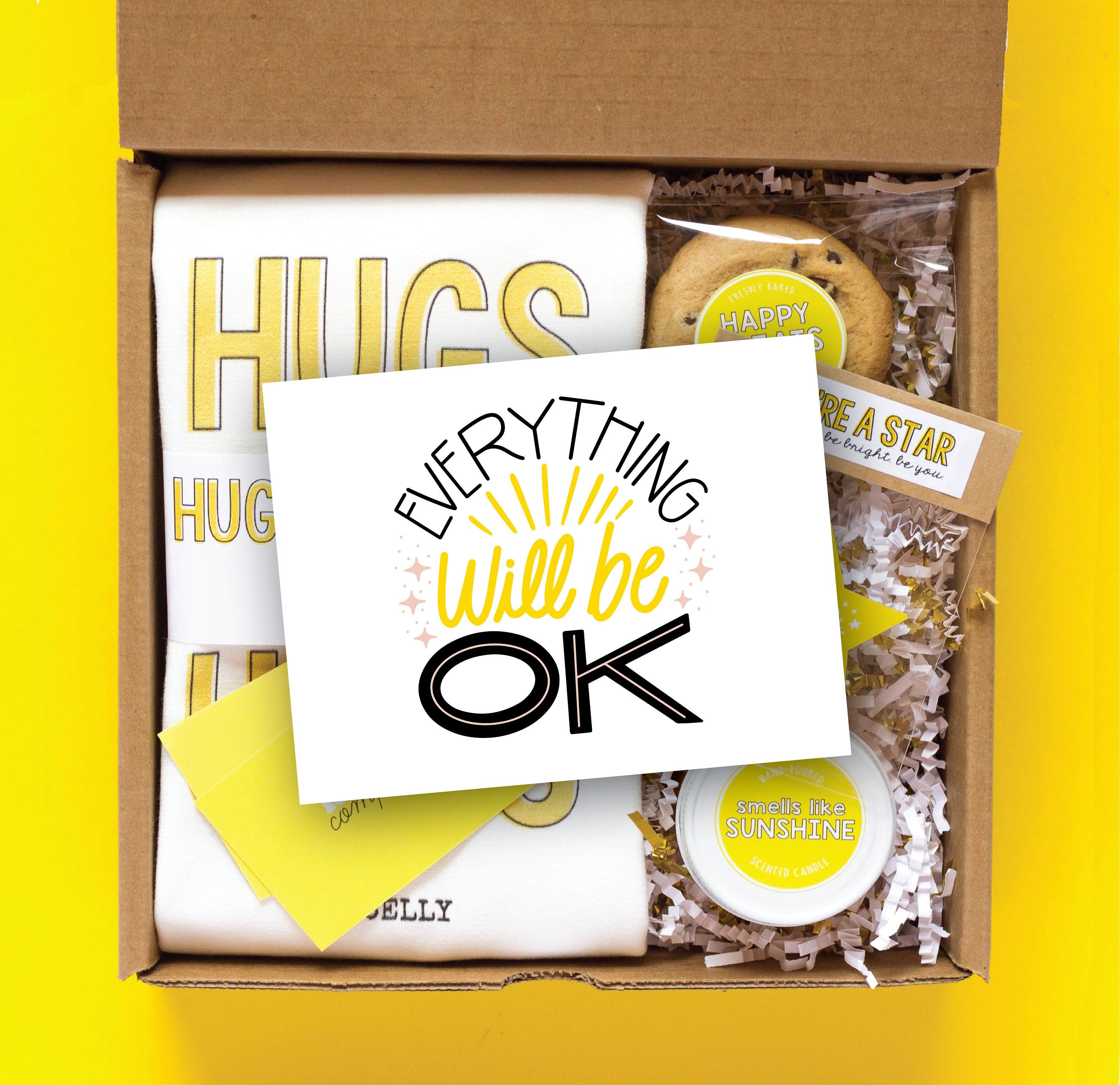 Cheer up Gift Box Sunshine Box Thinking of You Gift Sympathy Gift Basket Care Package for Her Etsy UK