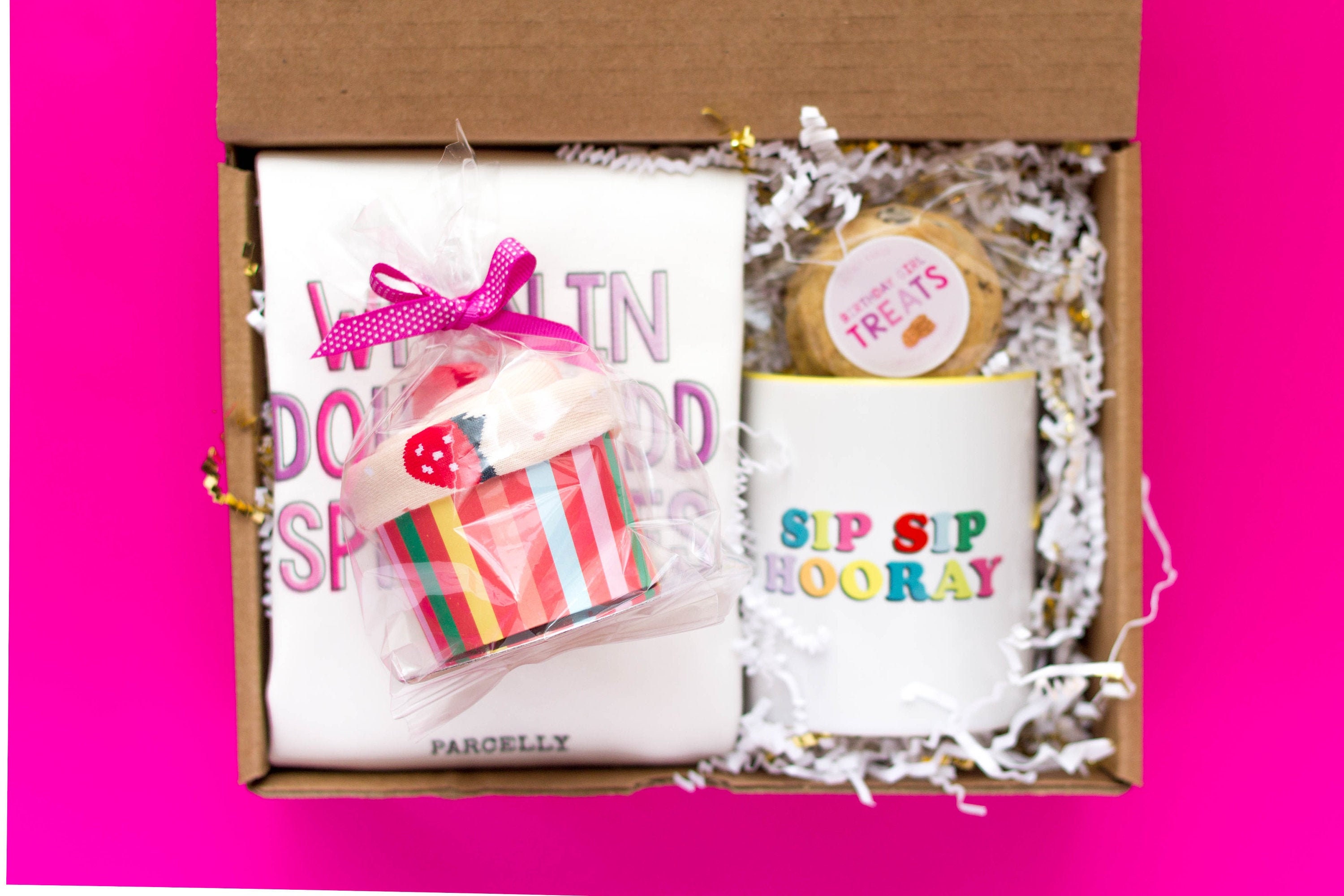 Happy Cake Day | Cadeau d'anniversaire Pour Le Meilleur Ami Boîte Cadeau Personnalisée Elle Envoyer 