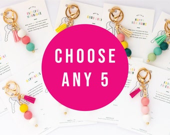 Set of 5 Keychain Greeting Cards by Parcelly - Save 25%
