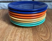 Vintage Original Fiesta Bread and Butter Plates 6.25 quot Radioactive Red Yellow Green Cobalt