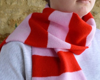 Easy Two Colour Stripe Scarf Knitting Kit