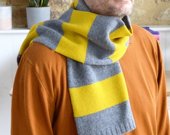 Easy Two Colour Stripe Scarf Knitting Kit