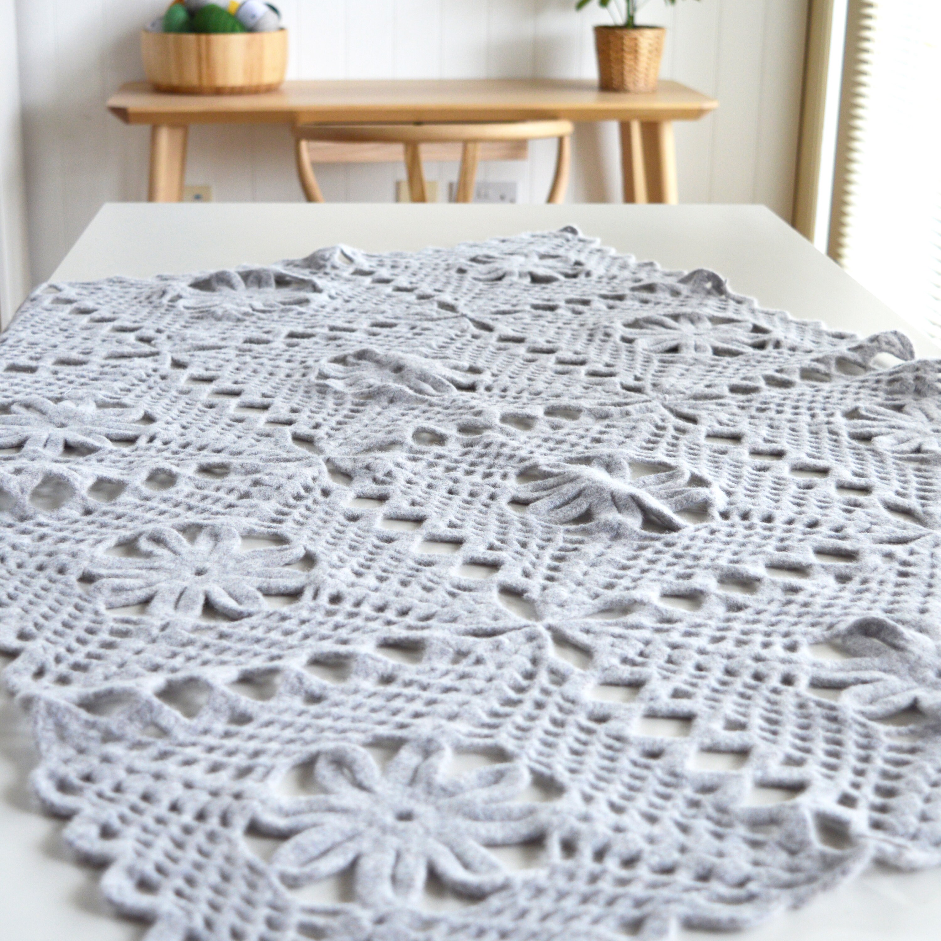 Lace Crochet Blanket Kit Lace Crochet Blanket Pattern Lace Etsy UK