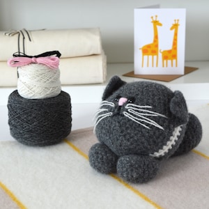 Easy Crochet Kit - Cat, Amigurumi Kitten Kit, Crochet Kit, Crochet Pattern Included, Amigurumi kits, Crochet kits,Crochet gift,diy,kit, kits