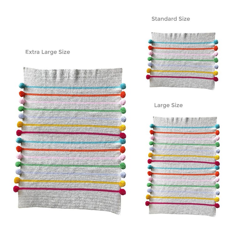 Easy Crochet Blanket Pattern, Learn To Crochet Pom Pom Blanket Pattern, Instant Download PDF image 5