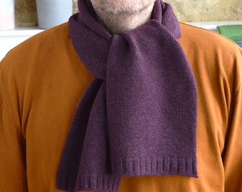 Easy Mens Scarf Knitting Pattern: Beginner 4 Ply Project (PDF Download)