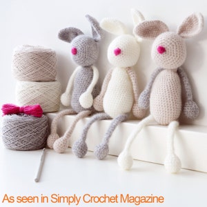 Bunny Crochet Kit, DIY Amigurumi Toys Crochet Kit, Crochet Pattern