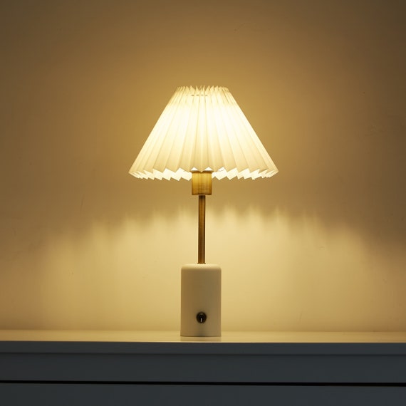 Rechargeable Small Brass Vintage Table Lamp